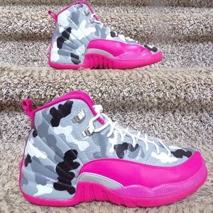 jordan 12 pink camo